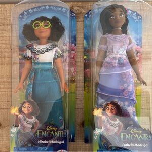 Disney Encanto Mirabel and Isabela Dolls - Green and Lavender